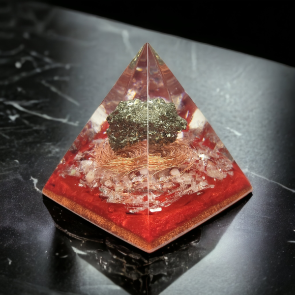 Orgonite Transmutador | Frequência De Abundância e Prosperidade | Pedra Pirita - Image 5