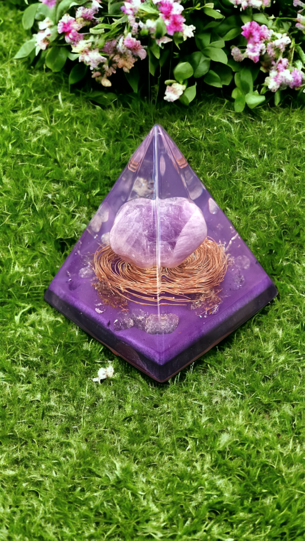 Orgonite Transmutador | Frequência Saint Germain Chama Violeta | Ametista - Image 6