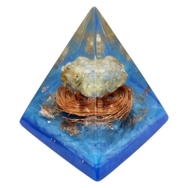 Orgonite Transmutador | Frequência Raio Azul Arcanjo Miguel | Cianita Azul