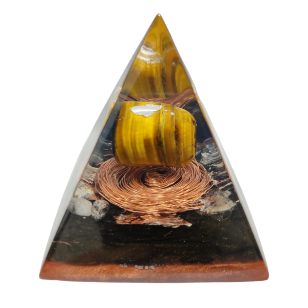 Orgonite Transmutador | Frequência De Força e Coragem | Olho De Tigre - Imagem 2
