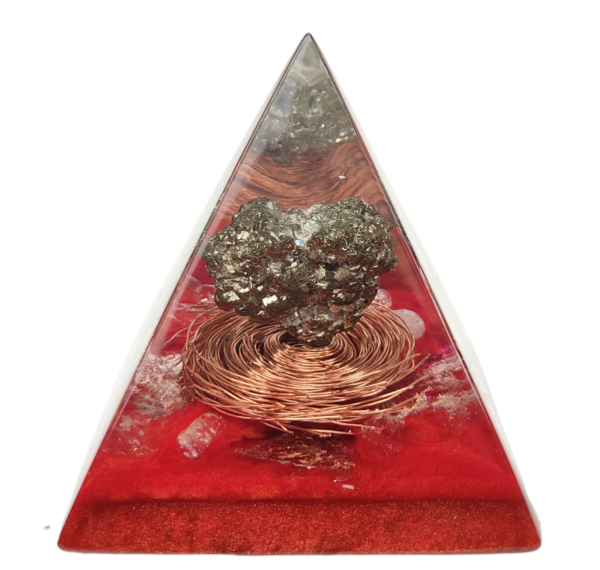 Orgonite Transmutador | Frequência De Abundância e Prosperidade | Pedra Pirita - Image 2