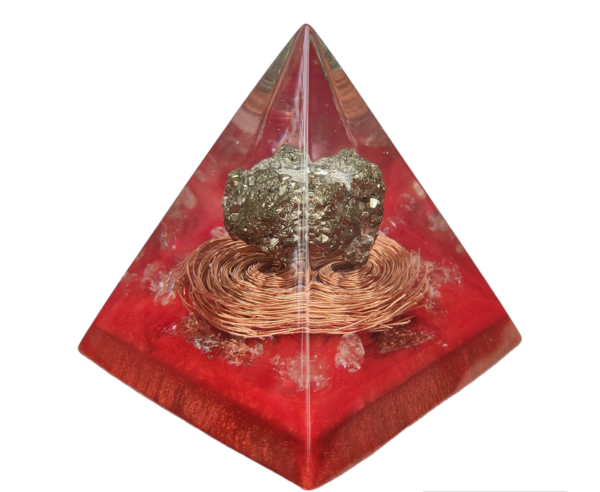 Orgonite Transmutador | Frequência De Abundância e Prosperidade | Pedra Pirita