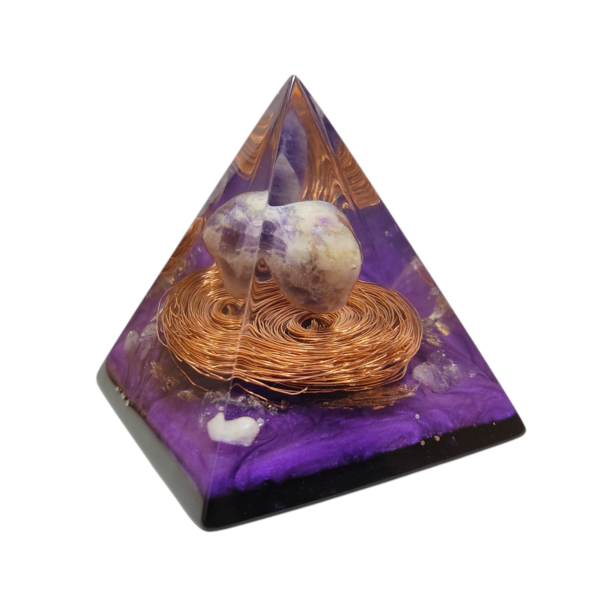 Orgonite Transmutador | Frequência Saint Germain Chama Violeta | Ametista - Image 2