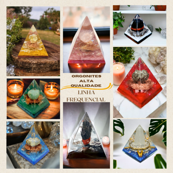 Kit Com 10 Orgonites Transmutadores | Linha Frequencial Completa - Imagem 2