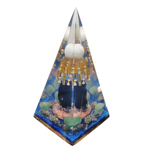 Orgonite Pirâmide Russa | 24 x 12 CM | Equilíbrio Energético | Proteção | Prosperidade | Energização - Image 4