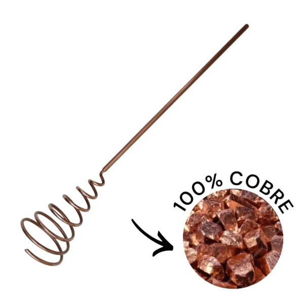 Antena Eletrocultura Espiral Cobre